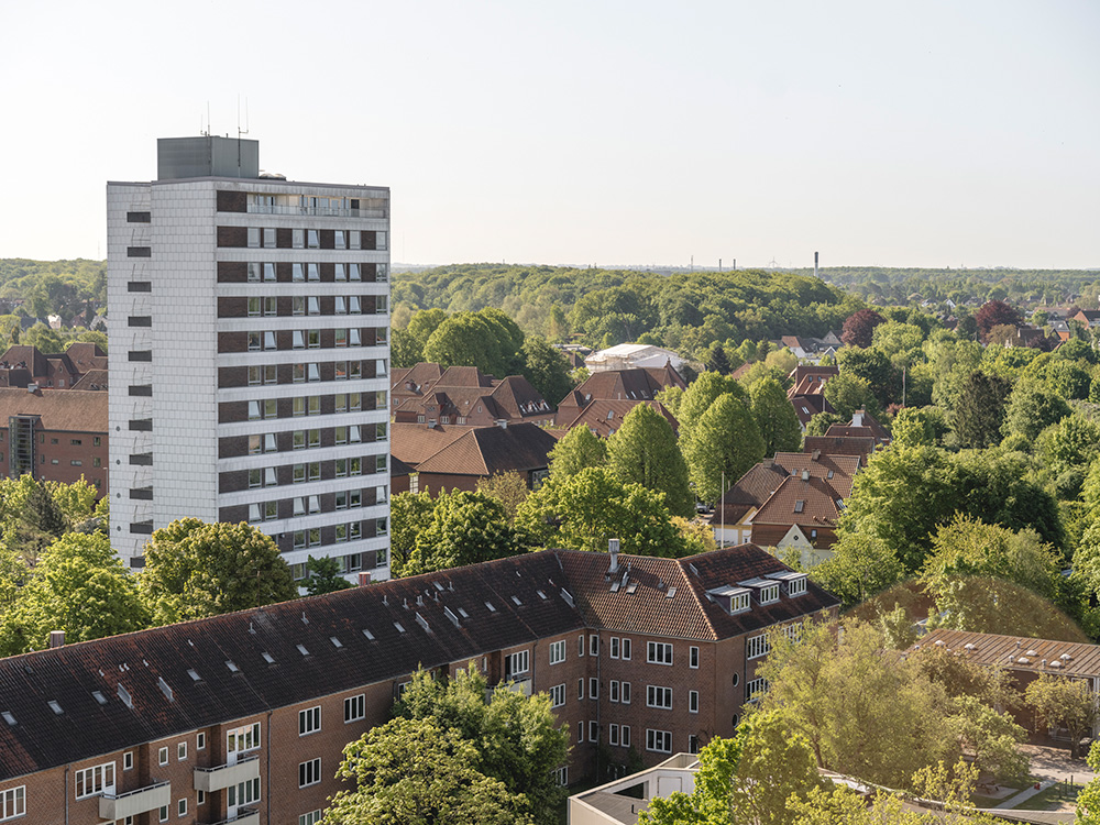 Vy Over OUH Med Blandet Arkitektur